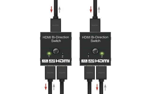 Splitter HDMI - 2 Entradas >> 1 Salida - Con interruptor - 4Kx2K